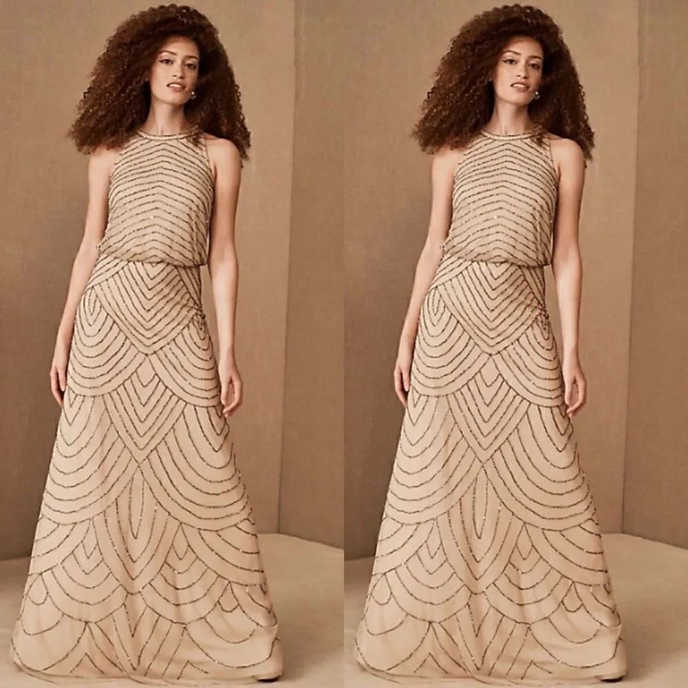 Anthropologie x BHLDN Madigan Beaded Tulle Dress